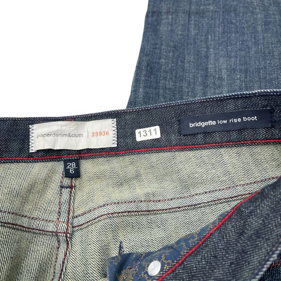 Paperdenim & Cloth Bridgette Low-Rise Bootcut Jeans Mid Wash Denim Women's 28/6 - Picture 6 of 12